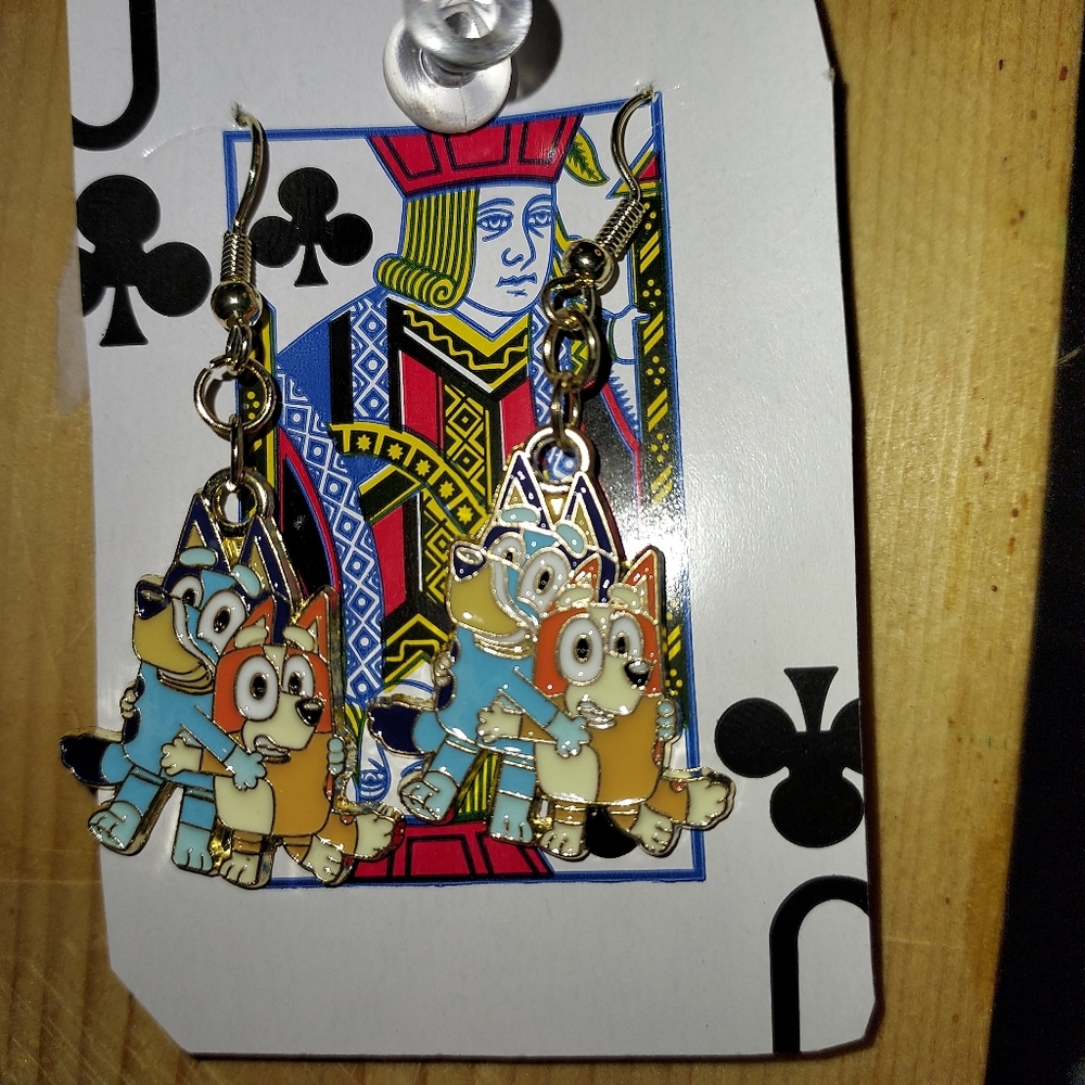 Bluey and bingo earrings